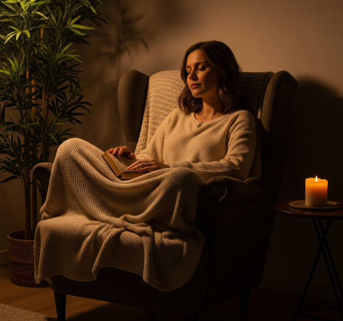Crie um espaço de alívio em casa para restaurar energia, bem-estar e equilíbrio emocional.